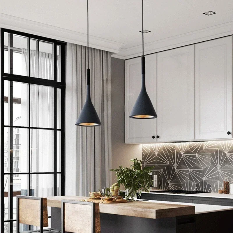 Kitchen Appliances In White - Modern Led Pendant Lights Black White