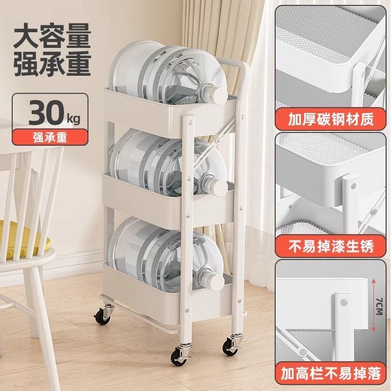 Foldable Rolling Kitchen Troll - đánh giá và giá Kitchen Appliances In White